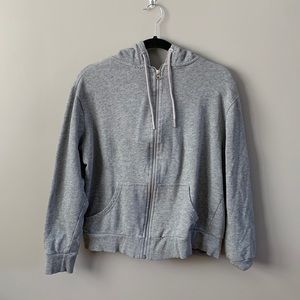Gray Zip-Up Hoodie